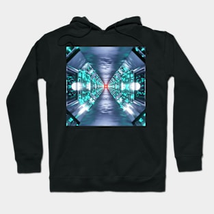 Sci-Fi Corridor Design Pattern Hoodie